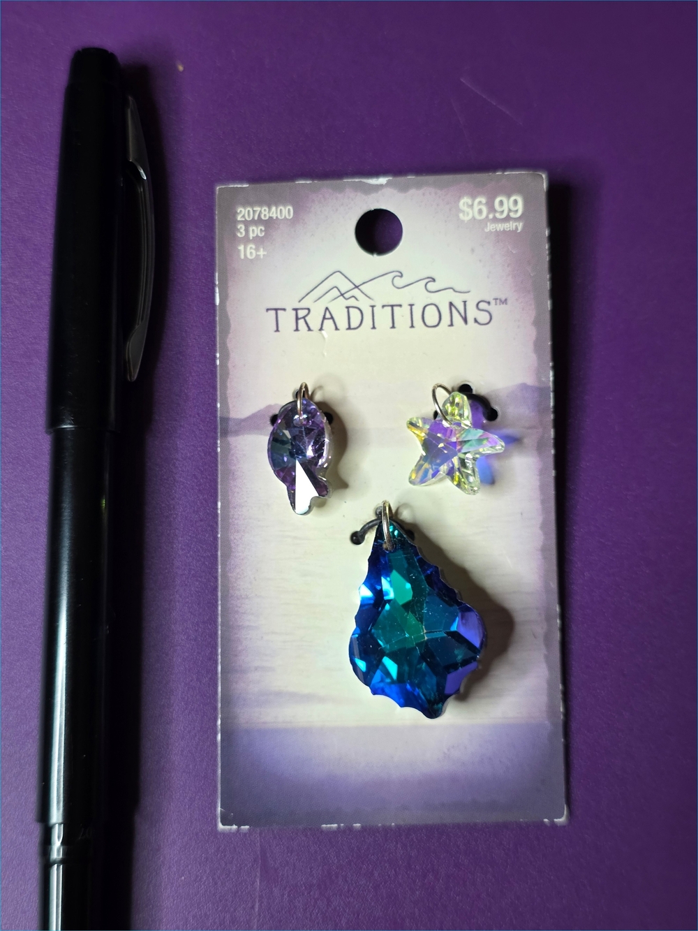 Traditions Kids Jewelry Set with Blue and Iridescent Charms